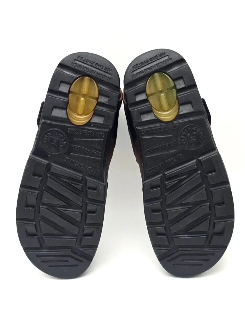 Mephisto Shark Smooth Leather Brown Black Sandals Men's Size US 9 EU 43